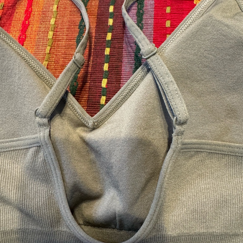 JENI Longline Bralette Bra NWT Medium Moss Green, Removable pads. NEW - Picture 5 of 7